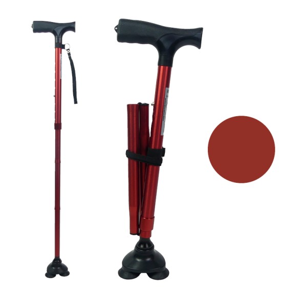 Canne de Marche Stable Pliable Stabilicane Embout 360° | Adam Orthopédie & Matériel Médical