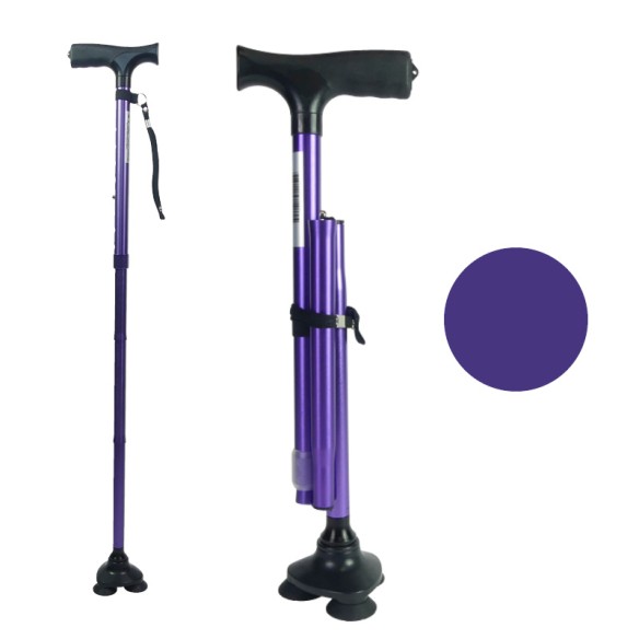 Canne de Marche Stable Pliable Stabilicane Embout 360° | Adam Orthopédie & Matériel Médical