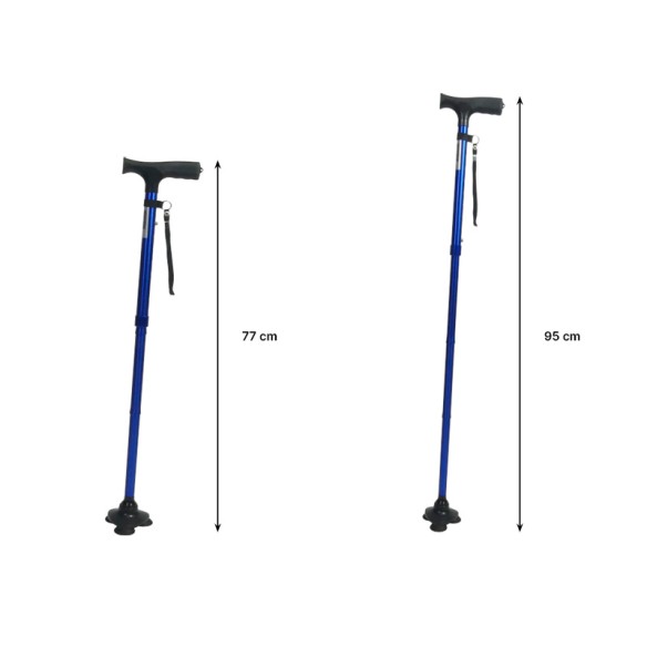 Canne de Marche Stable Pliable Stabilicane Embout 360° | Adam Orthopédie & Matériel Médical