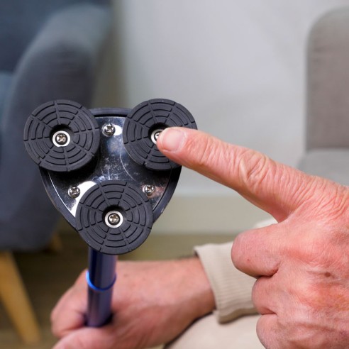 Canne de Marche Stable Pliable Stabilicane Embout 360° | Adam Orthopédie & Matériel Médical