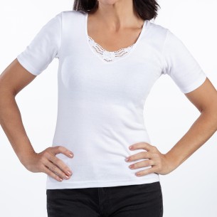 Maillot de corps manches courtes femme sans couture |  ADAM Orthopédie 2