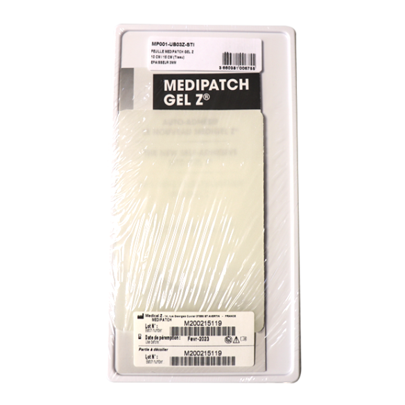 Feuille Médipatch Gel Z sur tissu 3 mm  Médical Z |  ADAM Orthopédie