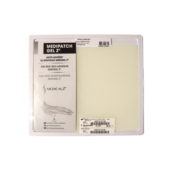Feuille Médipatch Gel Z sur tissu 1 mm  Médical Z |  ADAM Orthopédie