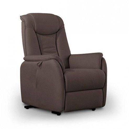 Fauteuil releveur Novo Plus 2 moteurs Micro Peau Brun Taupé