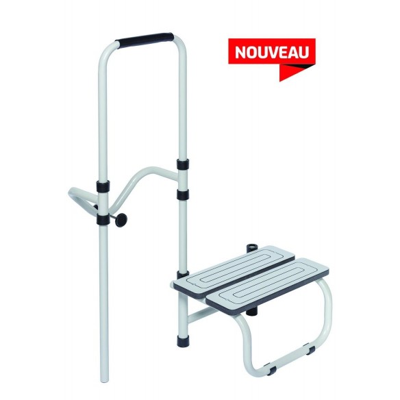 Marchepied couplé barre d'appui Accès O Bain