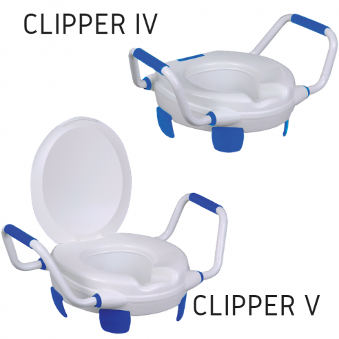 Rehausse WC sur pieds Clipper 7 Herdegen - Medical Domicile