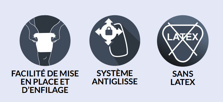 propriétés de la cuissard de compression Quadrigib 3D