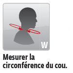 mesurer la circonférence du coup