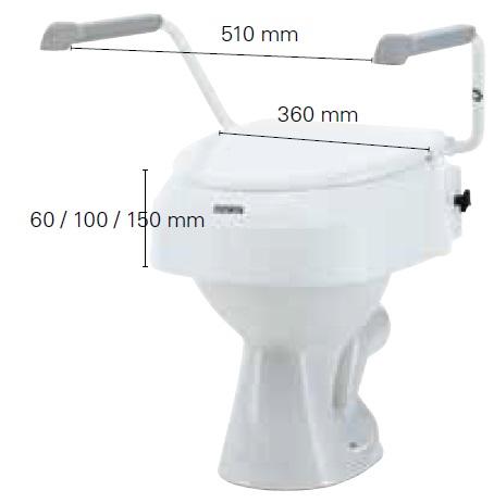 dimensions du rehausse WC aquatec AT900