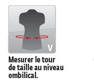 mesurer le tour de taille au niveau ombilical