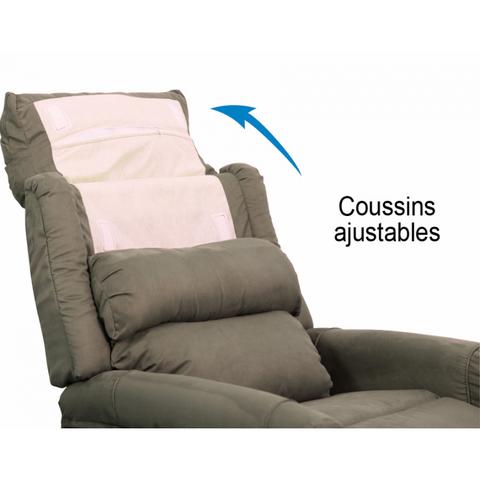 Fauteuil releveur Styléa 1 moteur - coussins ajustables