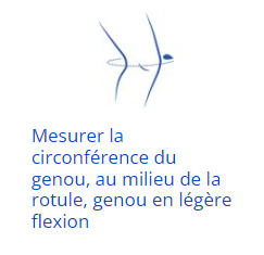 mesurer la circonférence du genou