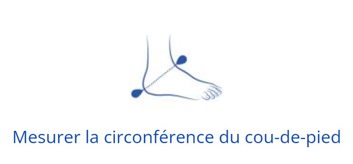 mesure circonférence coup de pied